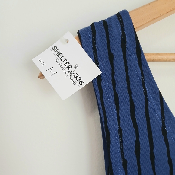 NWT- M x MATTHILDUR -Icelandic-Handmade -Blue and Black -Sleeveless-dress-Size M - Picture 10 of 13